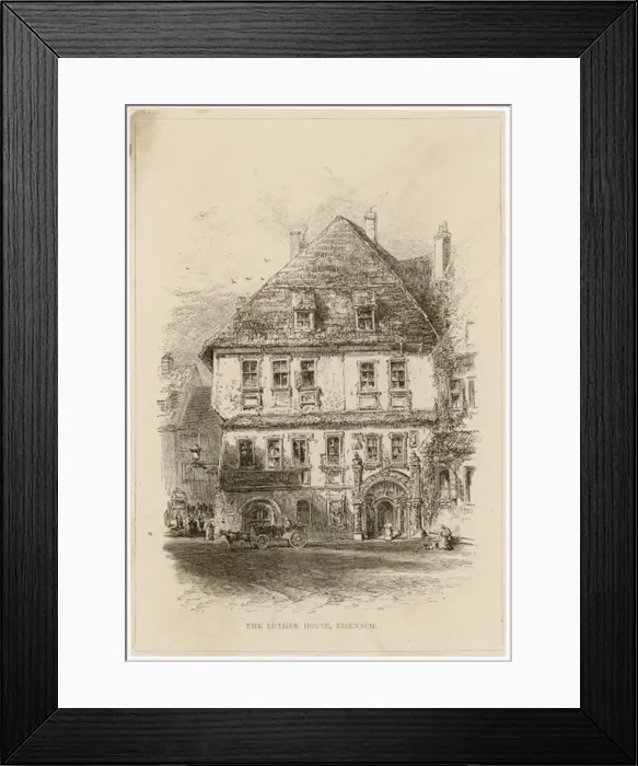 Framed Print : Luther - Eisenach home 1 Framed Print : Luther - Eisenach home 1
