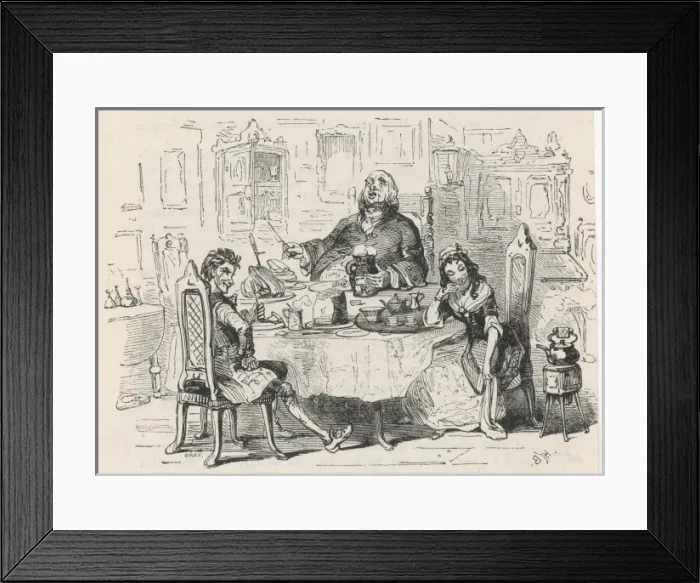 Framed Print : The Vardens at Breakfast Framed Print : The Vardens at Breakfast