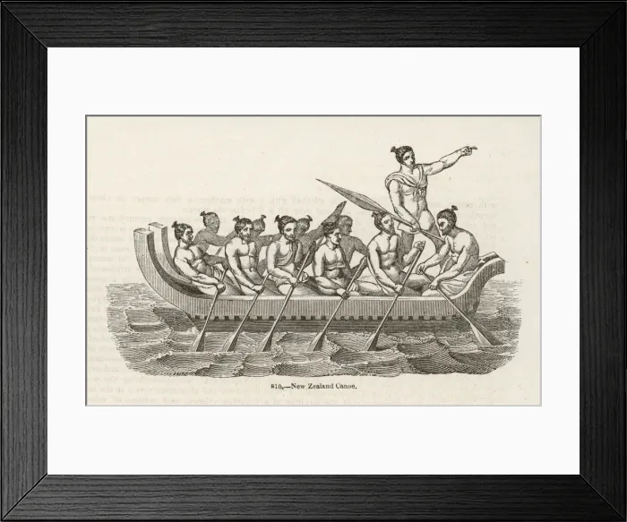 Framed Print : New Zealand Canoe Framed Print : New Zealand Canoe