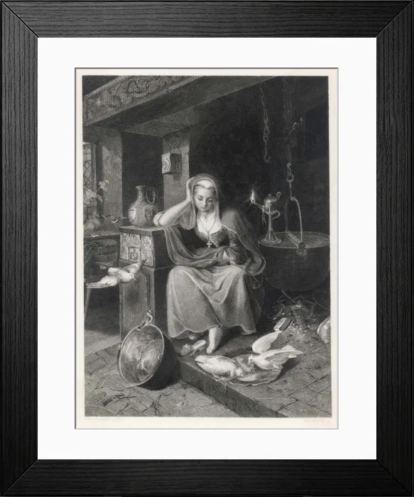 Framed Print : Cinderella Forlorn Framed Print : Cinderella Forlorn