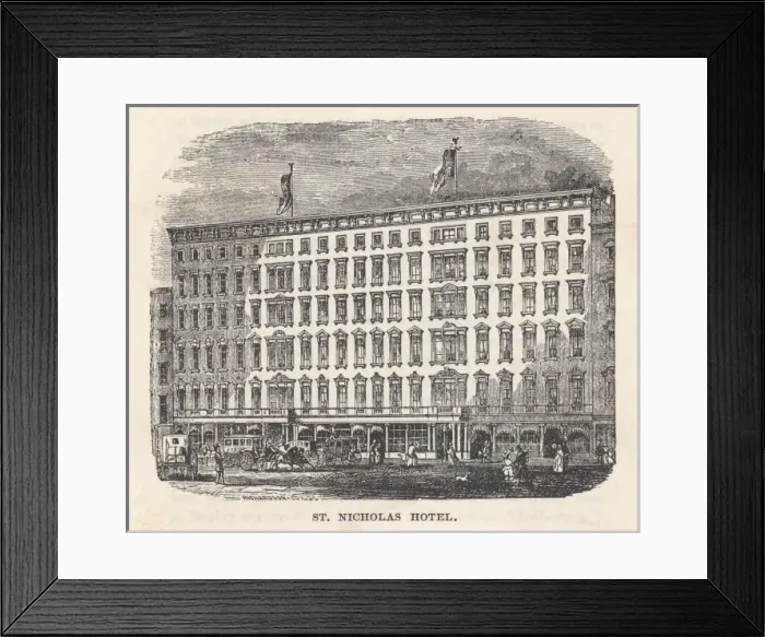 Framed Print : St Nicholas Hotel, NY Framed Print : St Nicholas Hotel, NY