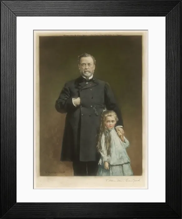 Framed Print : Pasteur & Granddaughter Framed Print : Pasteur & Granddaughter