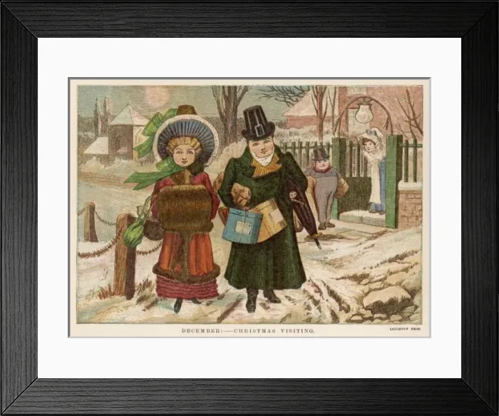 Framed Print : Christmas Visiting Framed Print : Christmas Visiting