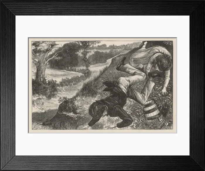 Framed Print : Jack and Jill Tumble Framed Print : Jack and Jill Tumble
