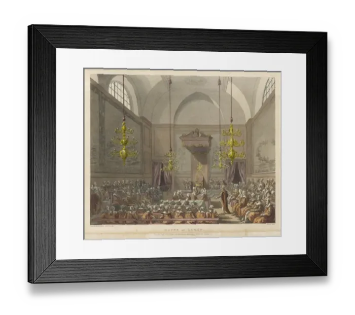 Framed Print : House of Lords 1809 Framed Print : House of Lords 1809