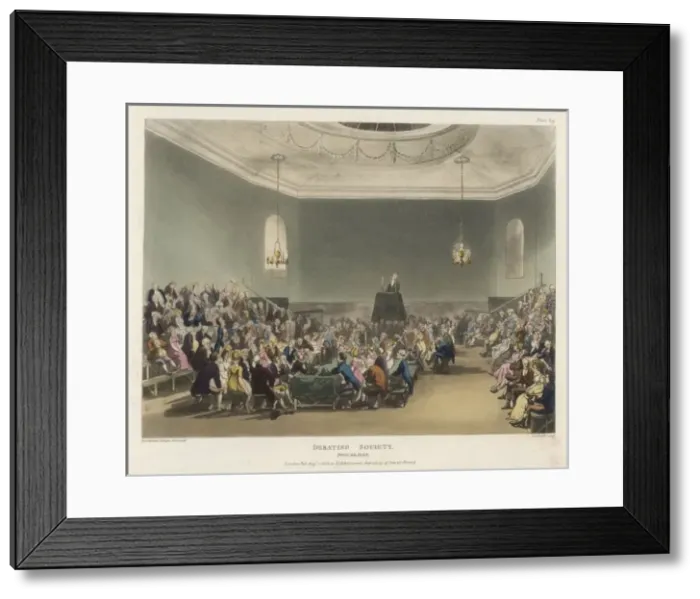 Framed Print : Debating Club, London Framed Print : Debating Club, London