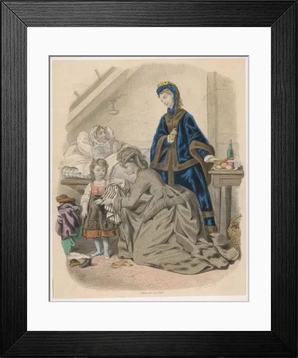 Framed Print : Fashion Visits Poor Framed Print : Fashion Visits Poor