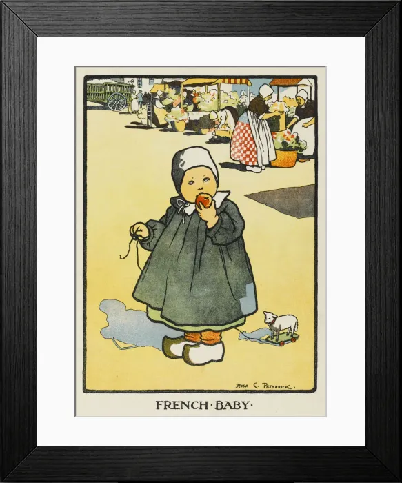 Framed Print : French Baby / Early 20Th Framed Print : French Baby / Early 20Th