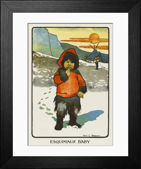 Framed Print : Eskimo Child Early 20Th