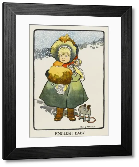 Framed Print : English Little Girl Framed Print : English Little Girl