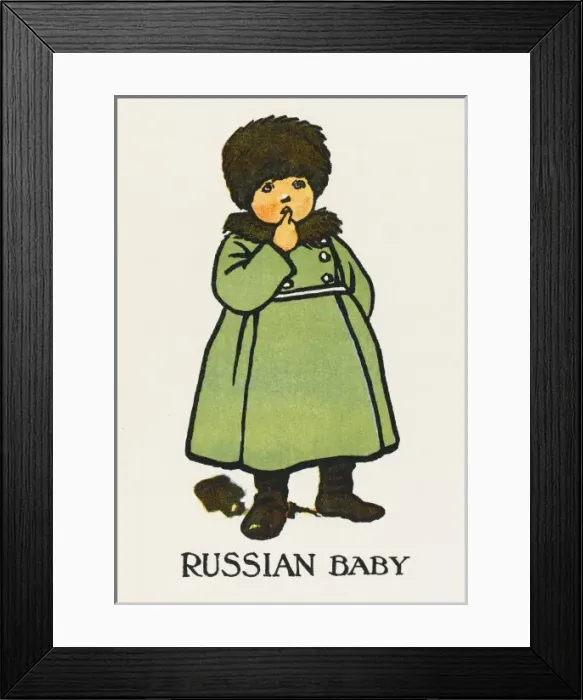 Framed Print : Russian Child Early 20Th Framed Print : Russian Child Early 20Th