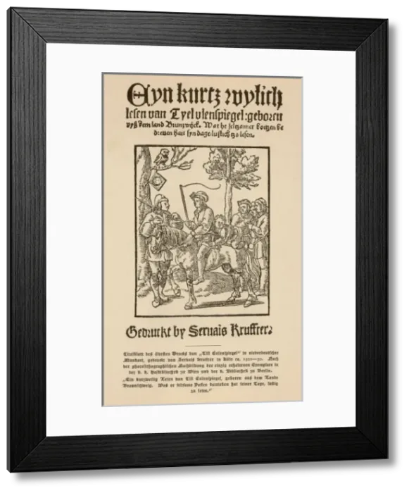 Framed Print : Till Eulenspiegel 16th C Framed Print : Till Eulenspiegel 16th C