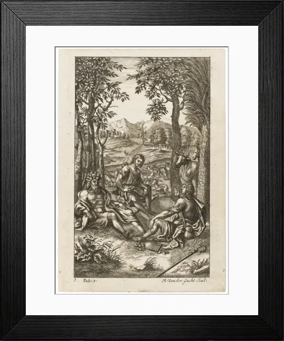 Framed Print : Menalcas & Damaetas Framed Print : Menalcas & Damaetas