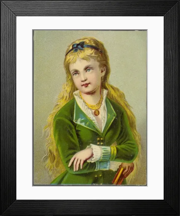Framed Print : Victorian Lets Hair Down Framed Print : Victorian Lets Hair Down
