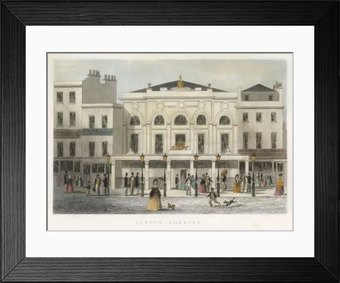 Framed Print : Surrey Theatre 1840S Framed Print : Surrey Theatre 1840S
