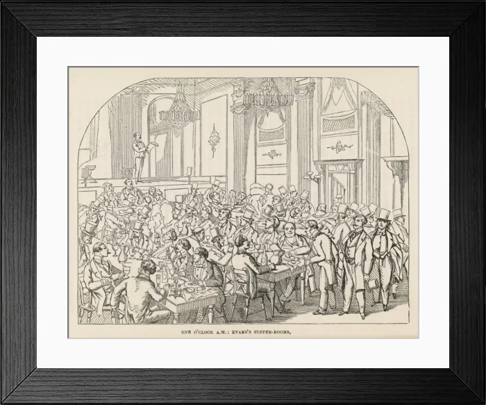 Framed Print : Evans Supper-Rooms Framed Print : Evans Supper-Rooms