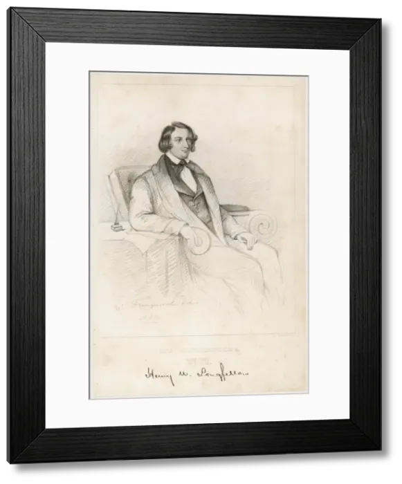 Framed Print : Longfellow (Middleaged) Framed Print : Longfellow (Middleaged)