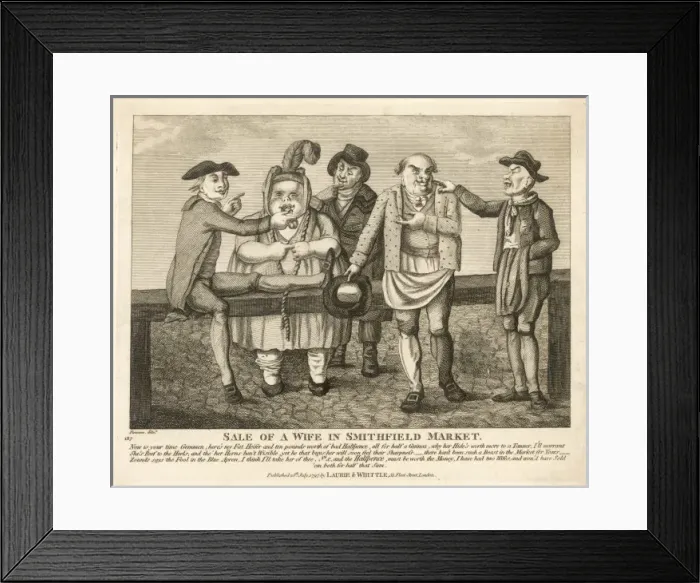 Framed Print : Selling a Wife Framed Print : Selling a Wife