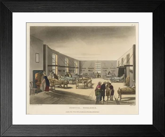Framed Print : Middlesex Hospital Framed Print : Middlesex Hospital