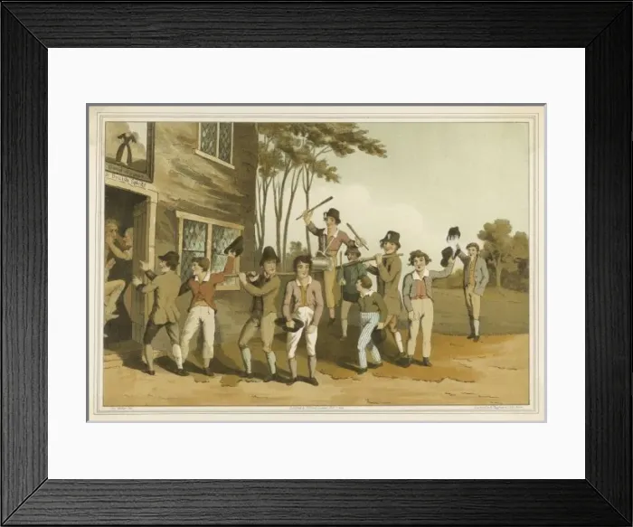 Framed Print : Riding the Stang 1814 Framed Print : Riding the Stang 1814