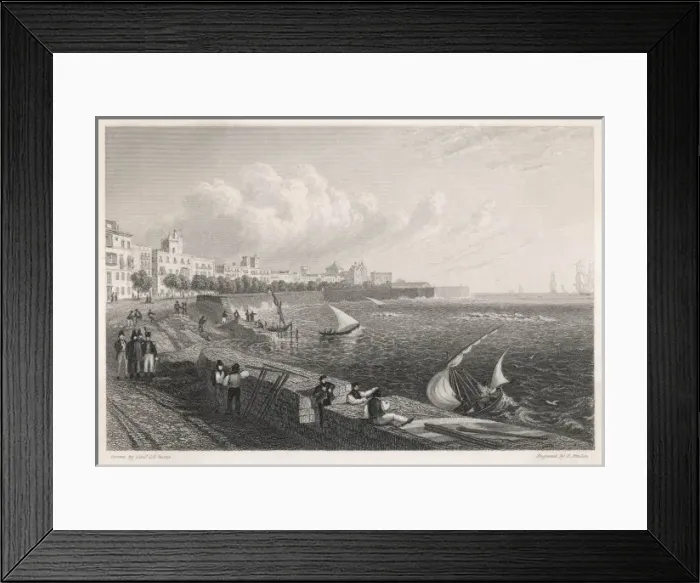 Framed Print : Cadiz Waterfront Framed Print : Cadiz Waterfront