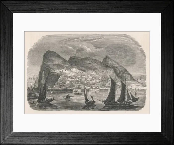 Framed Print : Gibraltar Harbour Framed Print : Gibraltar Harbour