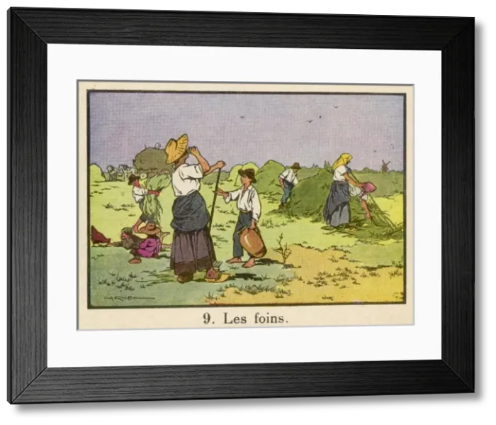 Framed Print : Harvesting France C1920 Framed Print : Harvesting France C1920