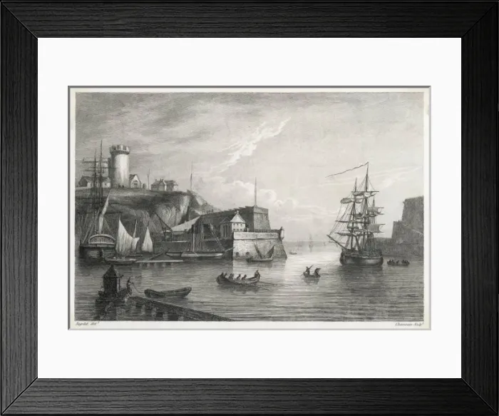 Framed Print : Entrance to Brest Port Framed Print : Entrance to Brest Port
