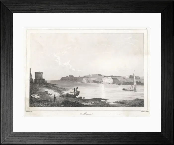 Framed Print : PORT MAHON Framed Print : PORT MAHON