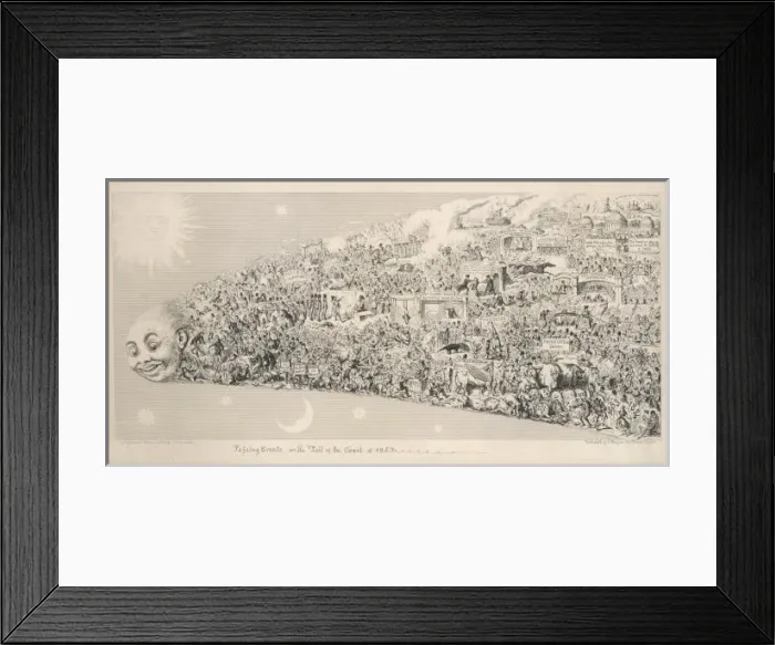 Framed Print : Tail of Comet 1853 Framed Print : Tail of Comet 1853