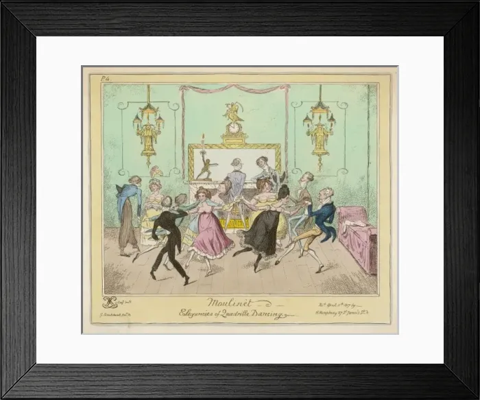 Framed Print : Elegancies of Quadrilles Framed Print : Elegancies of Quadrilles