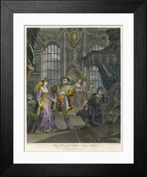 Framed Print : Henry VIII & Anne Boleyn Framed Print : Henry VIII & Anne Boleyn