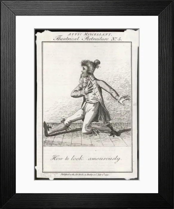 Framed Print : Amorous Gesture 1790 Framed Print : Amorous Gesture 1790