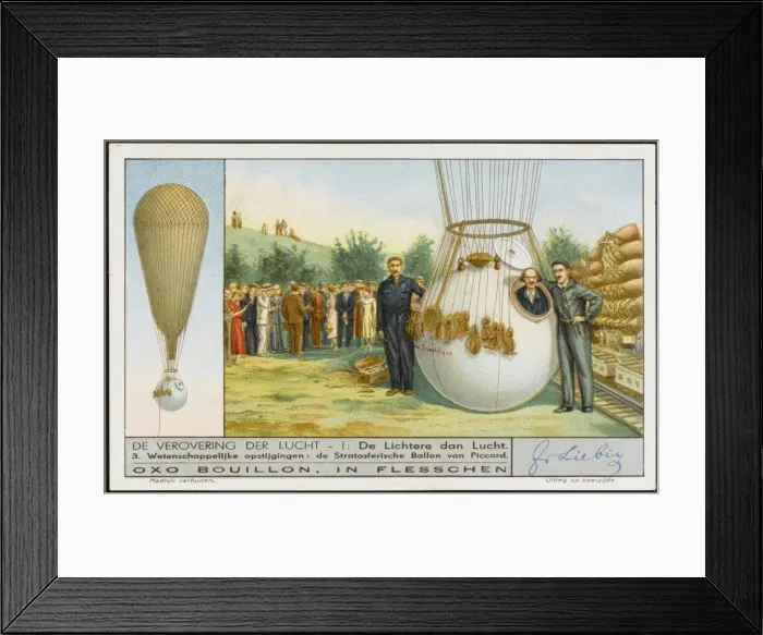 Framed Print : Piccard Ascends 1931 Framed Print : Piccard Ascends 1931