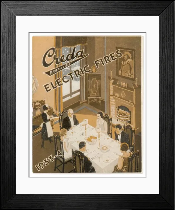 Framed Print : Electric Fire Brochure Framed Print : Electric Fire Brochure
