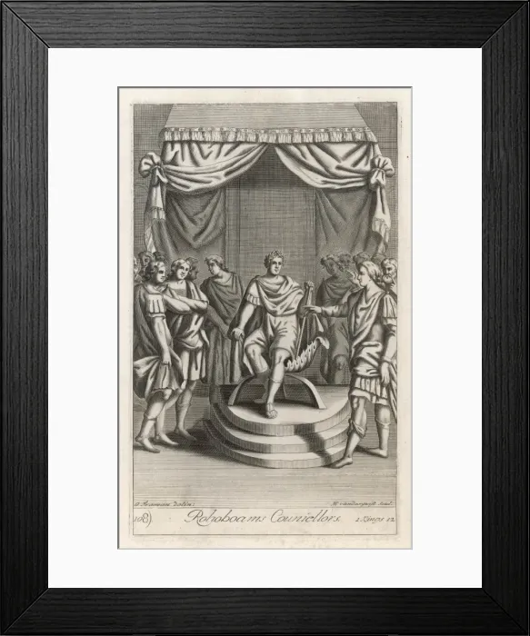 Framed Print : Rehoboam Takes Bad Avice Framed Print : Rehoboam Takes Bad Avice