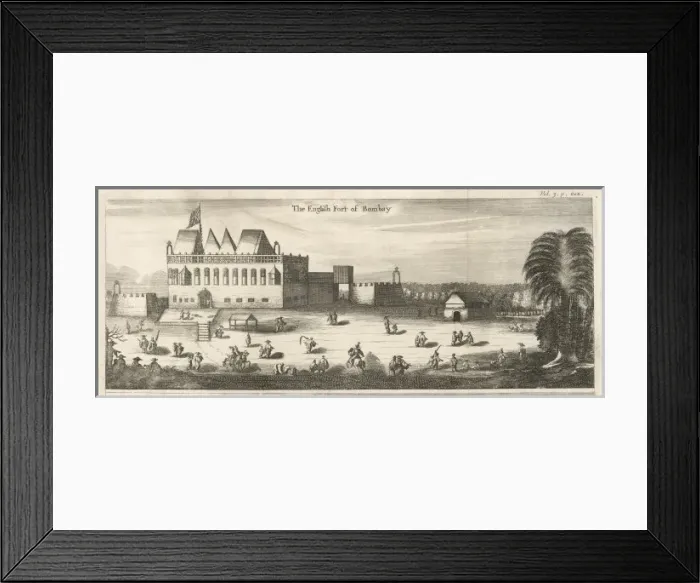 Framed Print : English Fort at Bombay 1 Framed Print : English Fort at Bombay 1