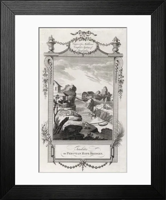 Framed Print : Peruvian Rope Bridges Framed Print : Peruvian Rope Bridges