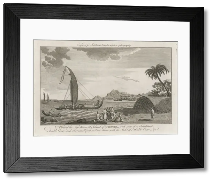 Framed Print : Boats of Society Islands Framed Print : Boats of Society Islands
