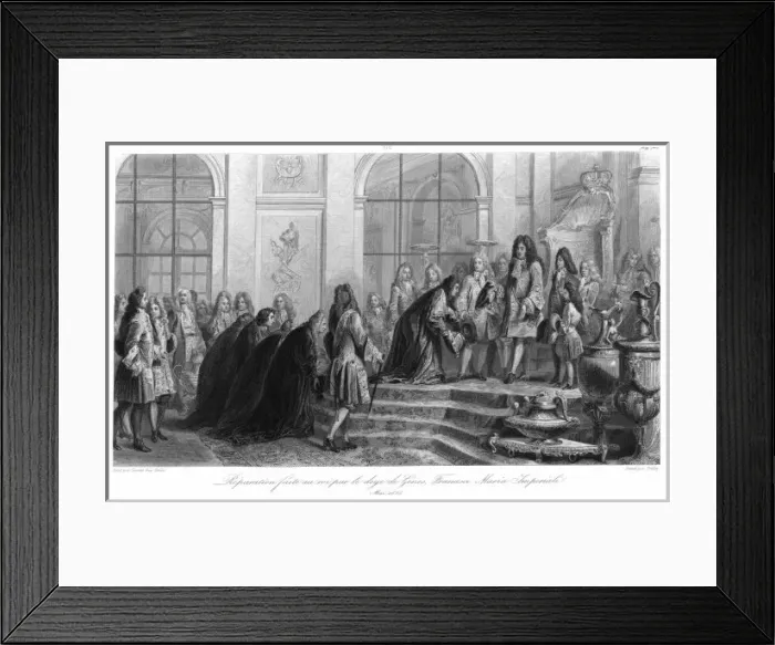 Framed Print : Louis XIV and Genoa Framed Print : Louis XIV and Genoa