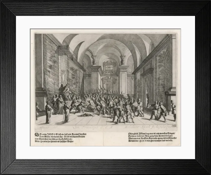Framed Print : Jesus Questioned (Baurn)