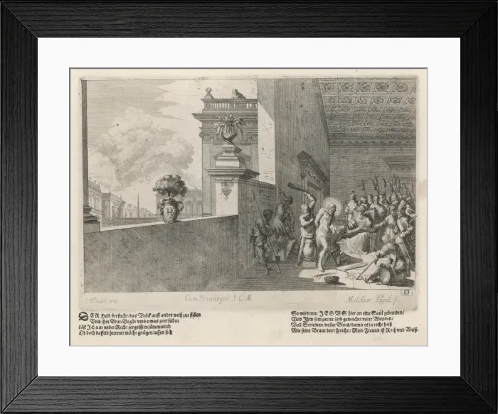 Framed Print : Jesus Scourged (Baurn) Framed Print : Jesus Scourged (Baurn)