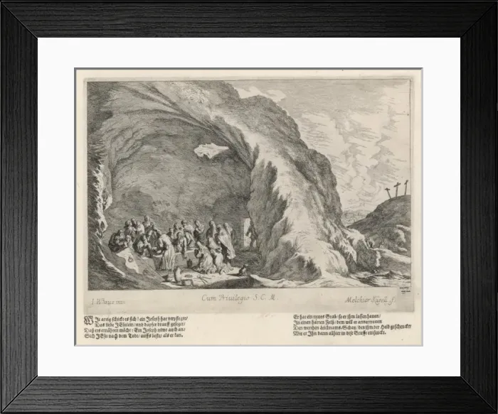 Framed Print : Jesus Buried (Baurn) Framed Print : Jesus Buried (Baurn)
