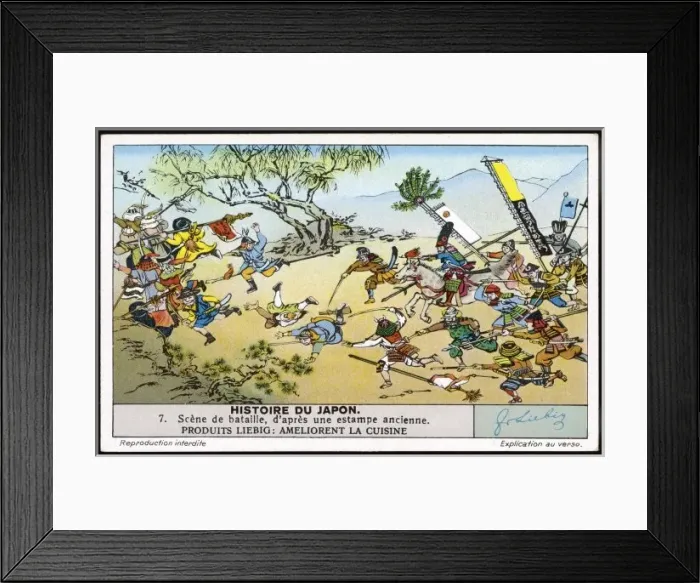 Framed Print : Japan - Feudal Battle Framed Print : Japan - Feudal Battle