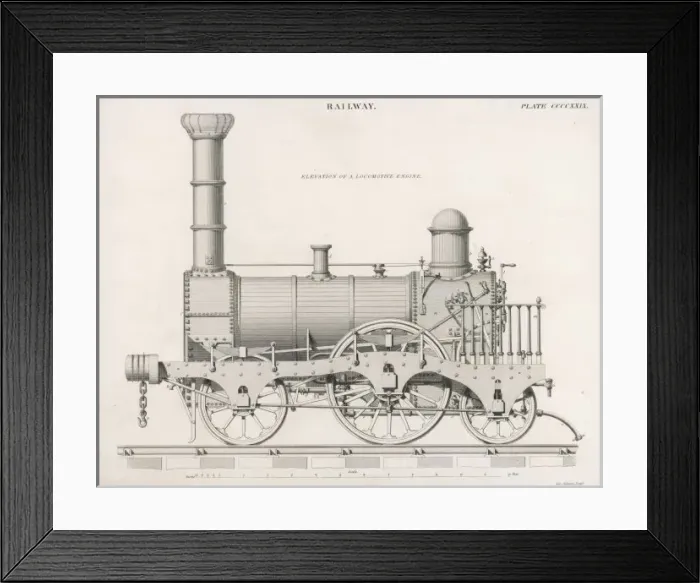 Framed Print : Locomotive 1840S Framed Print : Locomotive 1840S