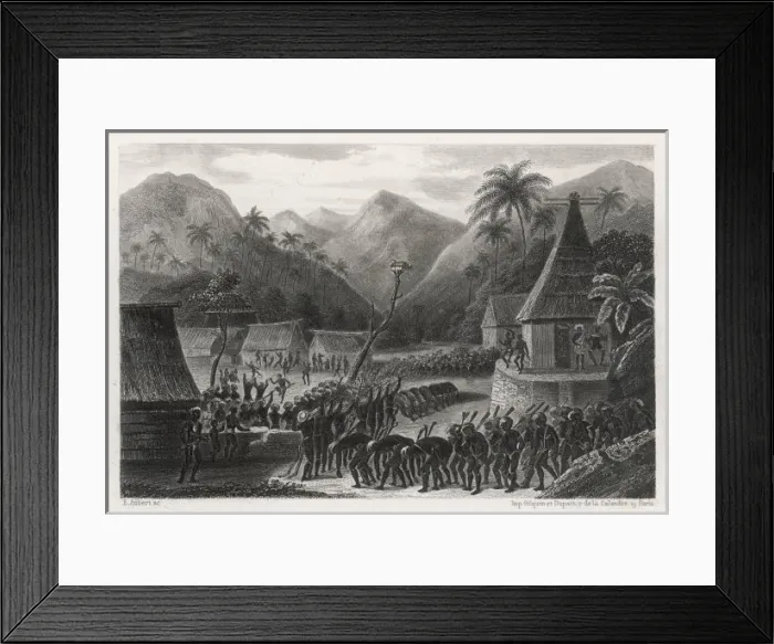 Framed Print : Dance at Viti Levu Framed Print : Dance at Viti Levu