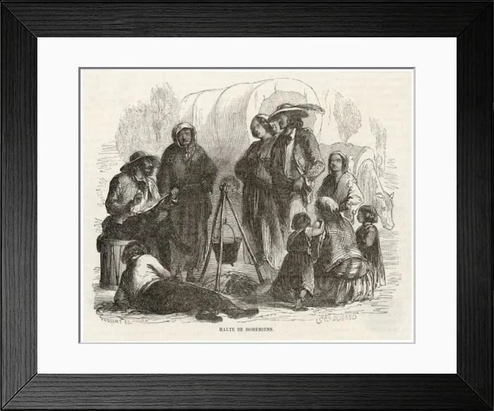 Framed Print : Racial Types / Gipsies Framed Print : Racial Types / Gipsies