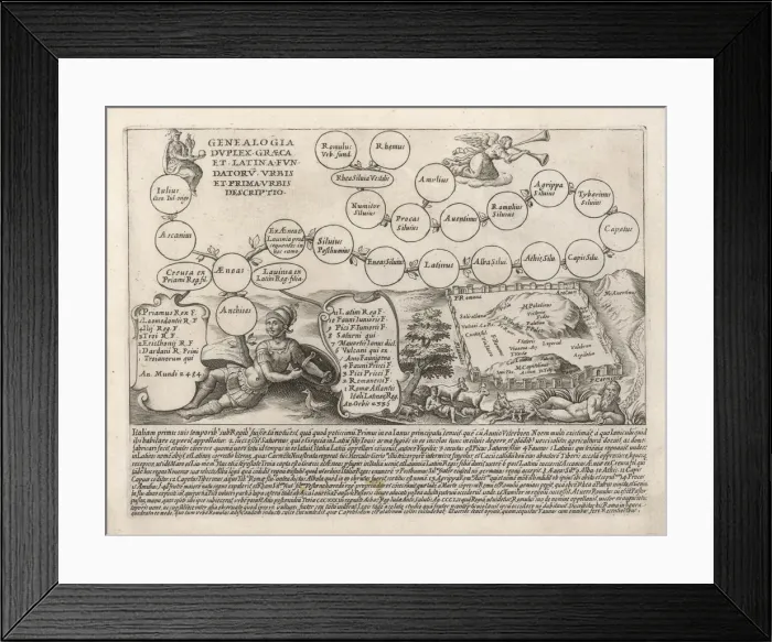 Framed Print : Aeneas Founds Rome Framed Print : Aeneas Founds Rome