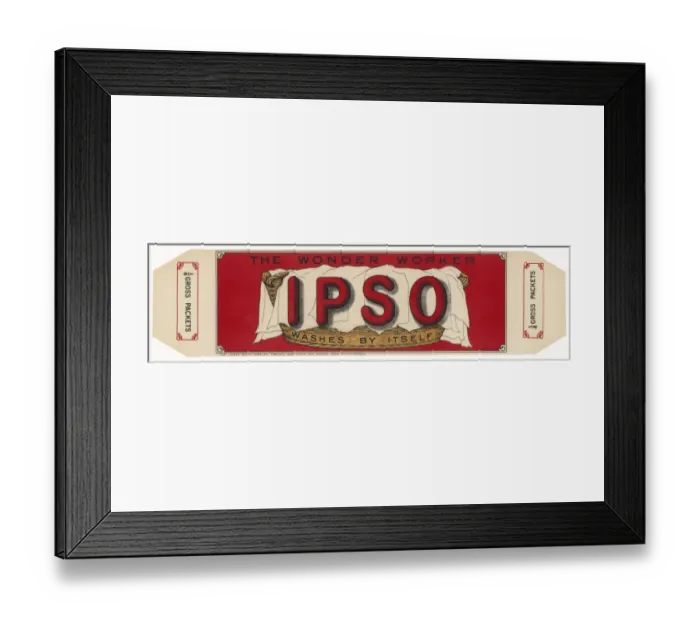 Framed Print : Ipso Washing Powder Framed Print : Ipso Washing Powder