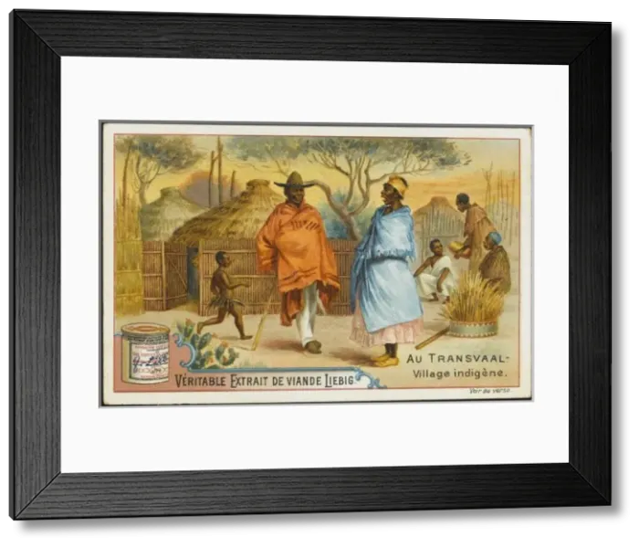 Framed Print : Transvaal Native Village Framed Print : Transvaal Native Village